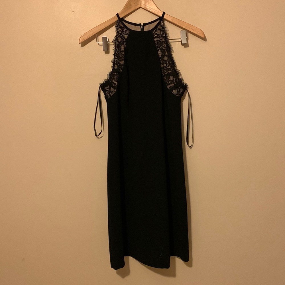 Black midi dress